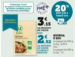 U Express U Bio Quinoa offre