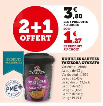 U Express Oyakata Nouilles sautées Yakisoba offre