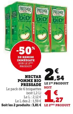 U Express Pressade Nectar Pomme Bio offre