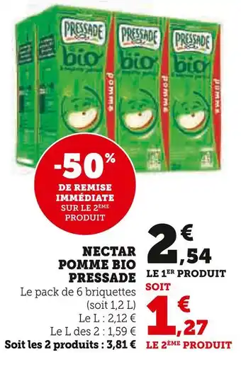 U Express Pressade Nectar Pomme Bio offre