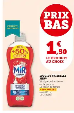 U Express MIR Liquide vaisselle offre