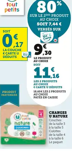 U Express U NATURE Changes offre