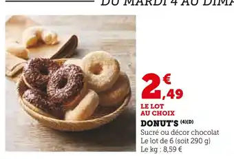 U Express Donut's offre