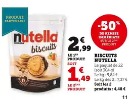 U Express NUTELLA Biscuits offre