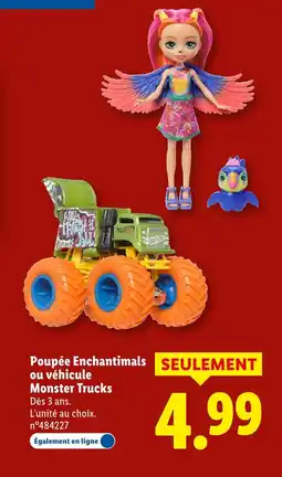 Lidl Poupée enchantimals ou véhicule monster trucks offre