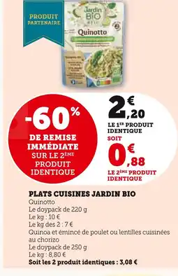 U Express JARDIN BIO Plats cuisines offre