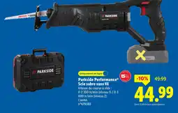 Lidl Parkside Performance Scie sabre sans fil offre