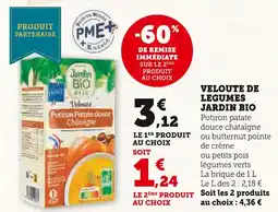 U Express Jardin Bio Velouté de légumes offre