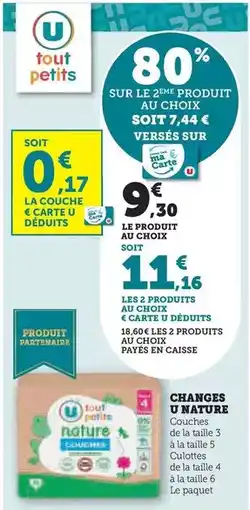 Hyper U U - changes nature offre