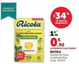 Hyper U Ricola offre