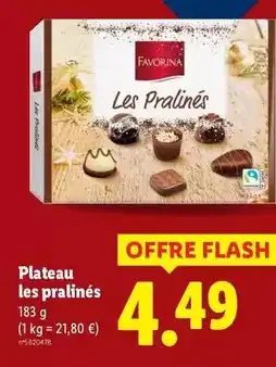 Lidl Favorina - plateau les pralinés offre