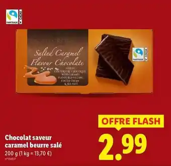 Lidl Chocolat saveur caramel beurre salé offre