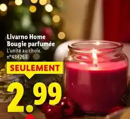Lidl Livarno home - bougie parfumée offre