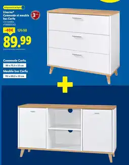 Lidl Livarno - commode et meuble bas corfu offre
