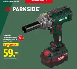 Lidl Parkside - set de démarrage clé à chocs sans fil offre