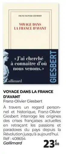 Auchan Voyage dans la france d'avant offre