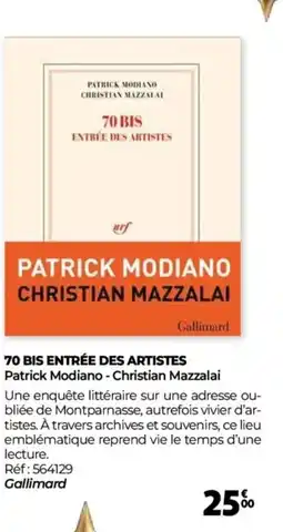 Auchan 70 bis entrée des artistes offre