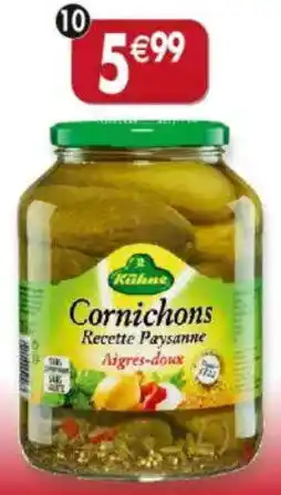Maximo Cornichons aigres-doux recette paysanne offre