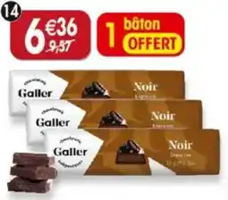 Maximo Lot de 2 bâtons de chocolat belge noir espresso offre