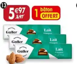 Maximo Lot de 2 bâtons de chocolat belge lait massepain offre