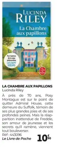 Auchan LUCINDA RILEY La chambre aux papillons offre