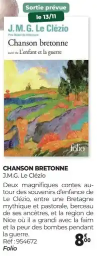 Auchan Chanson bretonne offre