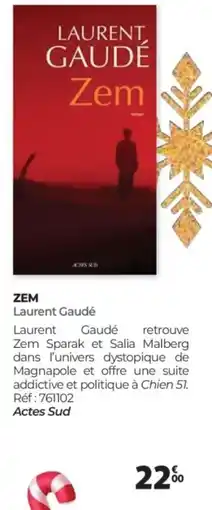 Auchan LAURENT GAUDÉ Zem offre