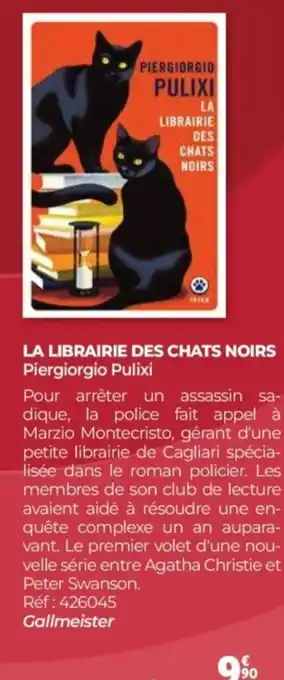 Auchan La librairie des chats noirs offre