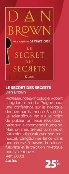 Auchan DAN BROWN Le secret des secяets offre
