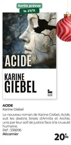 Auchan KARINE GIEBEL Acide offre