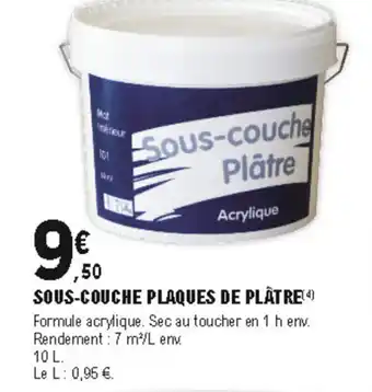 E.Leclerc Brico Sous-couche plaques de plâtre offre