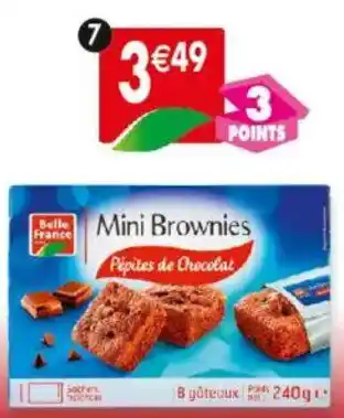 Maximo 8 mini brownies pépites de chocolat offre