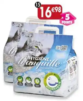 Maximo Lot de 2 litières minérale hygiène offre