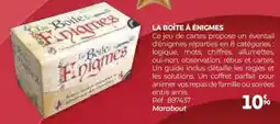 Auchan La boîte à énigmes offre
