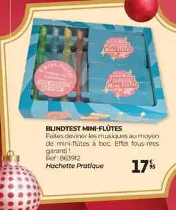 Auchan Blindtest mini-flûtes offre