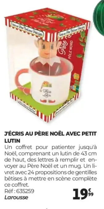 Auchan J'écris au père noël avec petit lutin offre