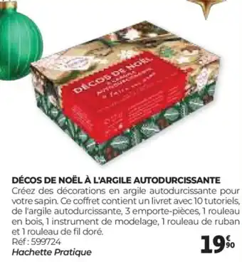 Auchan Décos de noël à l'argile autodurcissante offre