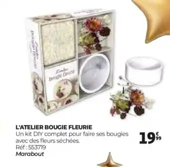 Auchan L'atelier bougie fleurie offre
