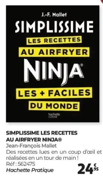 Auchan Simplissime les recettes au airfryer ninja offre