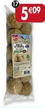 Maximo 10 boules de graisse sans filet pour oiseaux offre