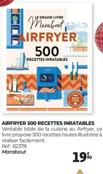 Auchan Airfryer 500 recettes inratables offre