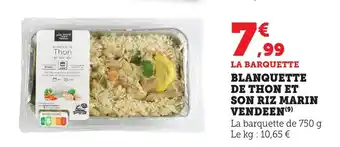 Bi1 Barquette blanquette de thon et son riz marin vendeen offre