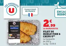 Bi1 Filet de merlu fish & chips u offre