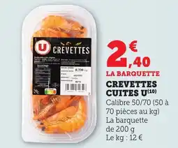 Bi1 Crevettes cuites u offre
