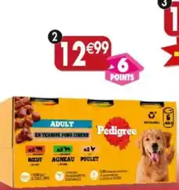Maximo 6 boîtes 1/2 pedigree de terrines pour chien adulte offre