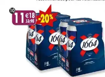 Maximo Lot de 2 packs de 4 boîtes de 1664 blonde-5,5° offre