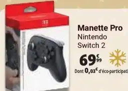 Auchan Manette Pro Nintendo Switch 2 offre
