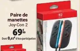 Auchan Paire de manettes Joy-Con 2 offre