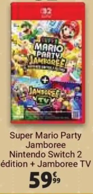 Auchan Super Mario Party Jamboree Nintendo Switch 2 édition + Jamboree TV offre