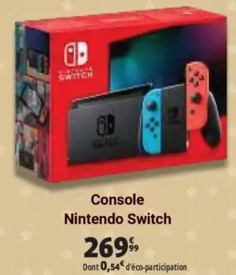 Auchan Console Nntendo Switch offre